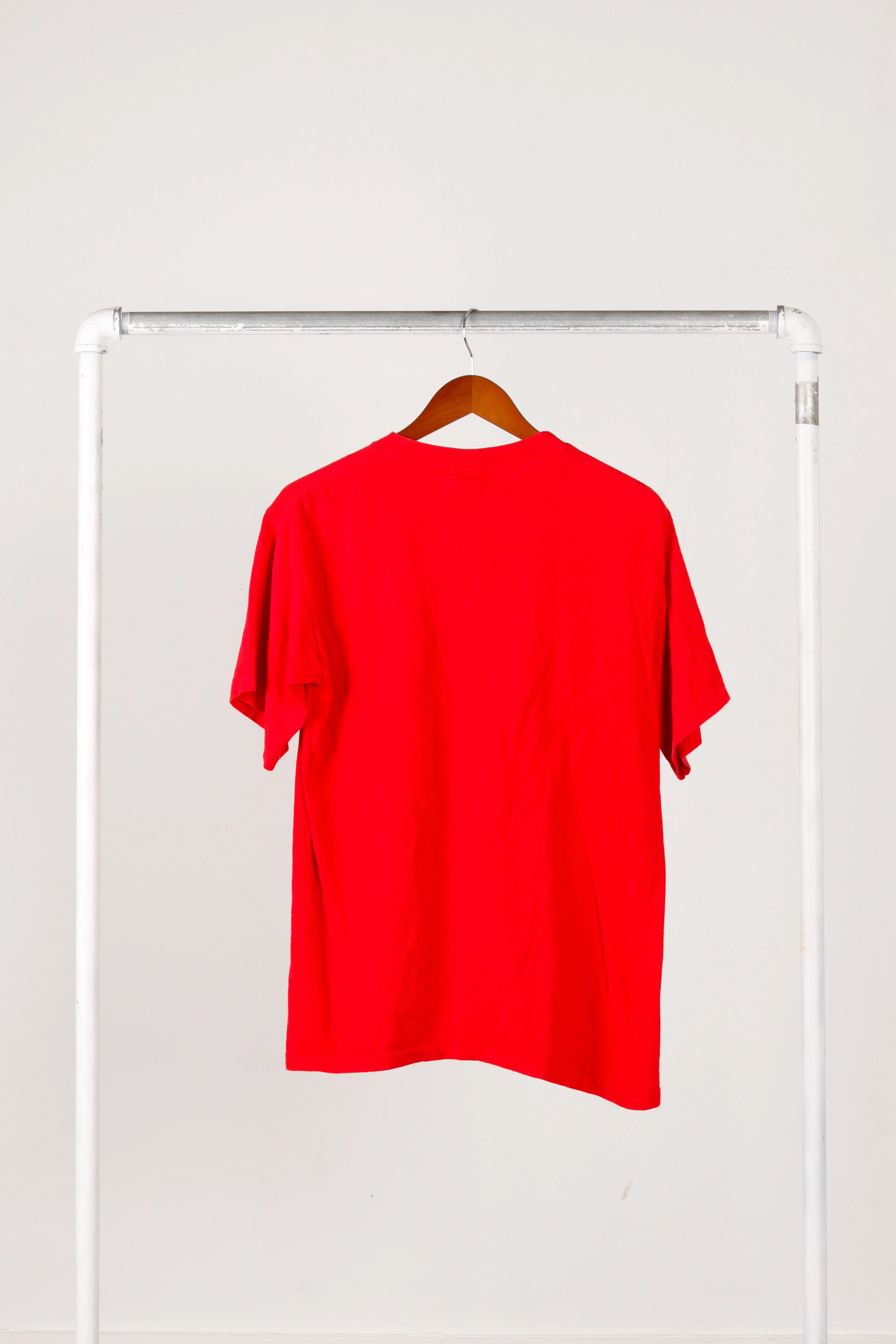 Vintage 1990 Chicago Bulls 'Michael Jordan Photo Graphic' T-Shirt Red [Large]