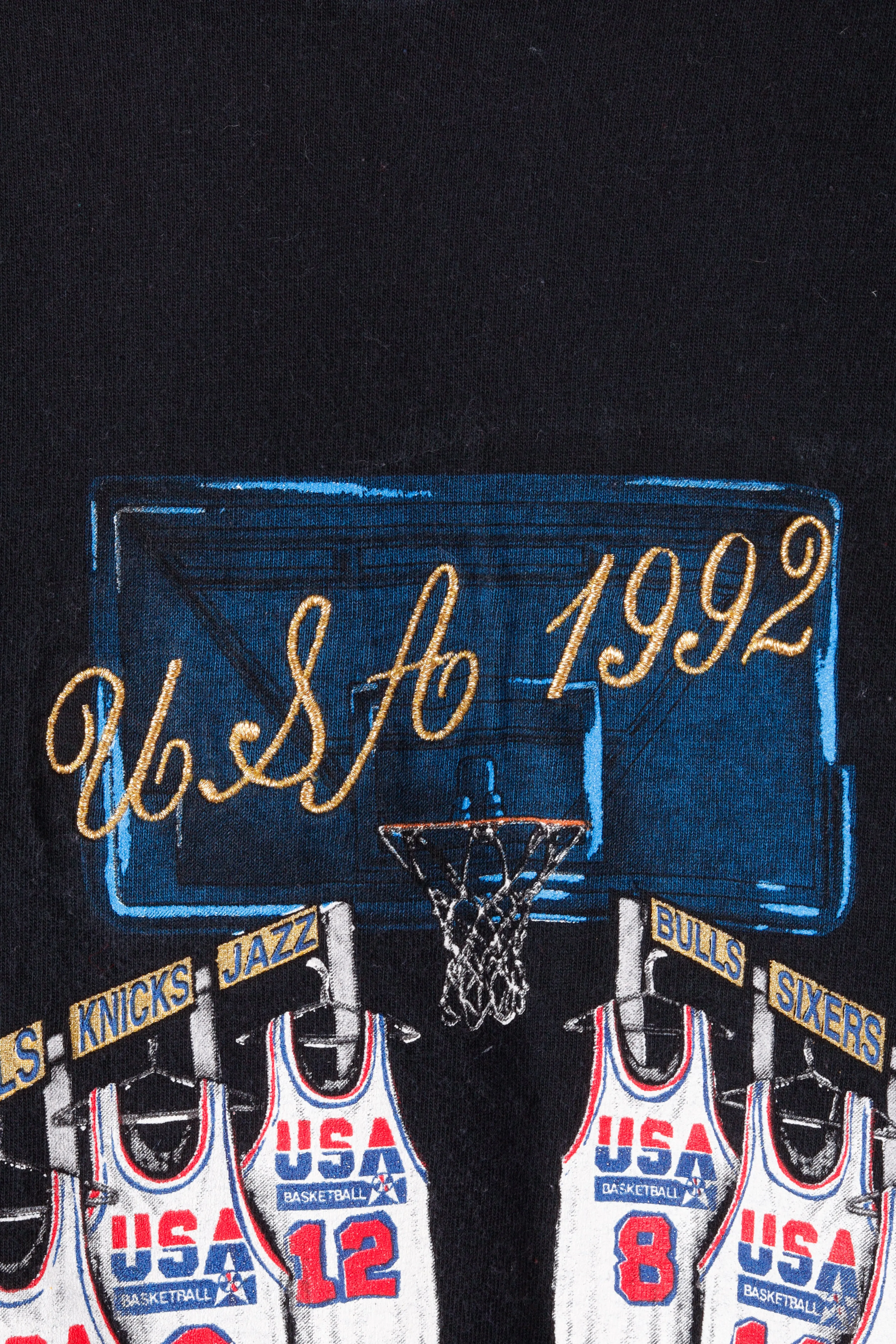 Vintage 1992 Olympic Team USA 'Dream Team Locker Room' T-Shirt Black