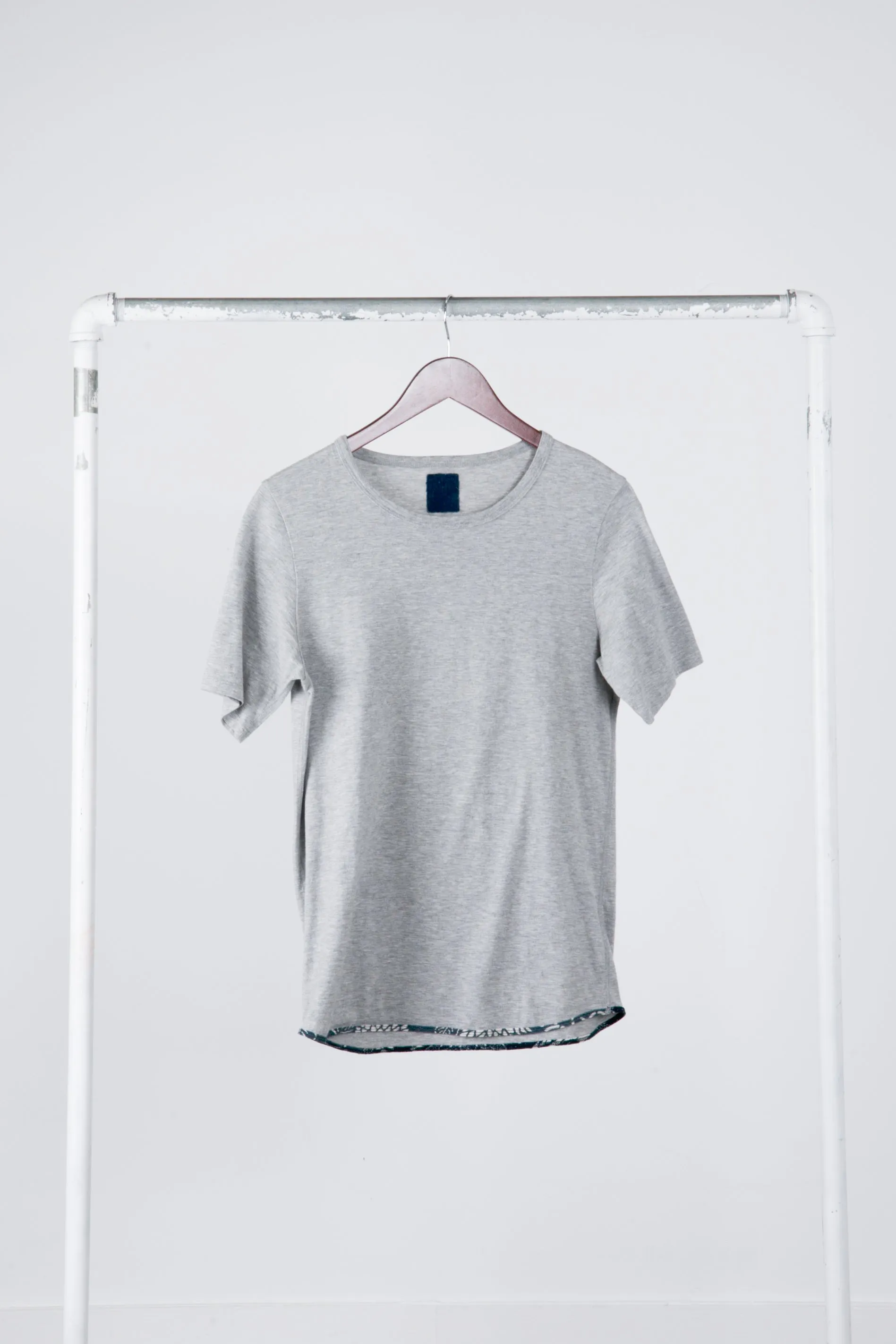 Visvim AW14 'Sublig Hem Trim' T-Shirt Gray (2014)