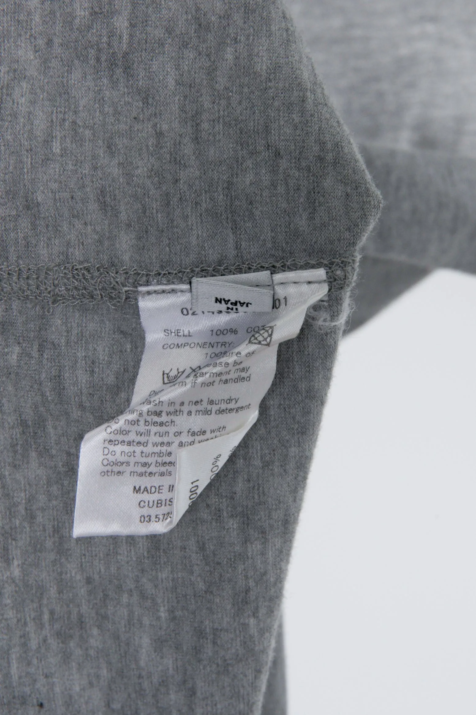 Visvim AW14 'Sublig Hem Trim' T-Shirt Gray (2014)