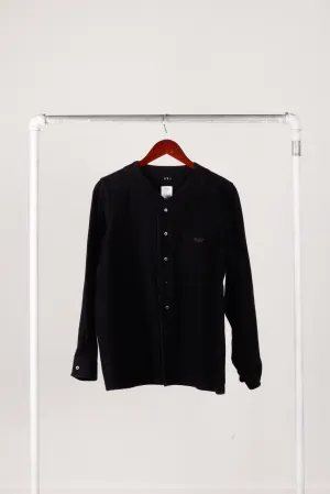 Visvim SS19 'Free Edge Baseball Collar L/S' Shirt Black (2019)