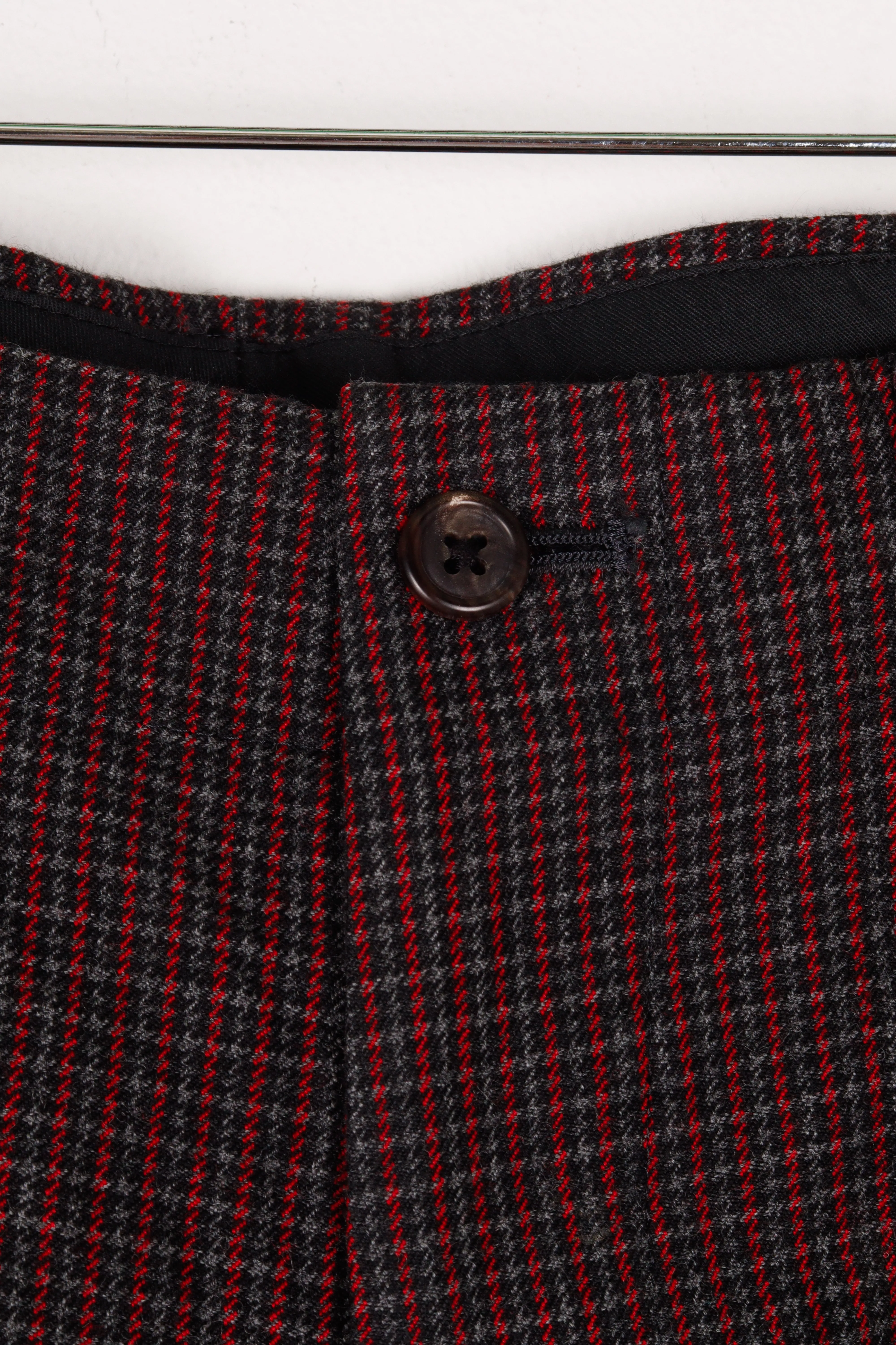 Y's for Men by Yohji Yamamoto FW08 'Pleated Houndstooth' Trousers Red (2008)