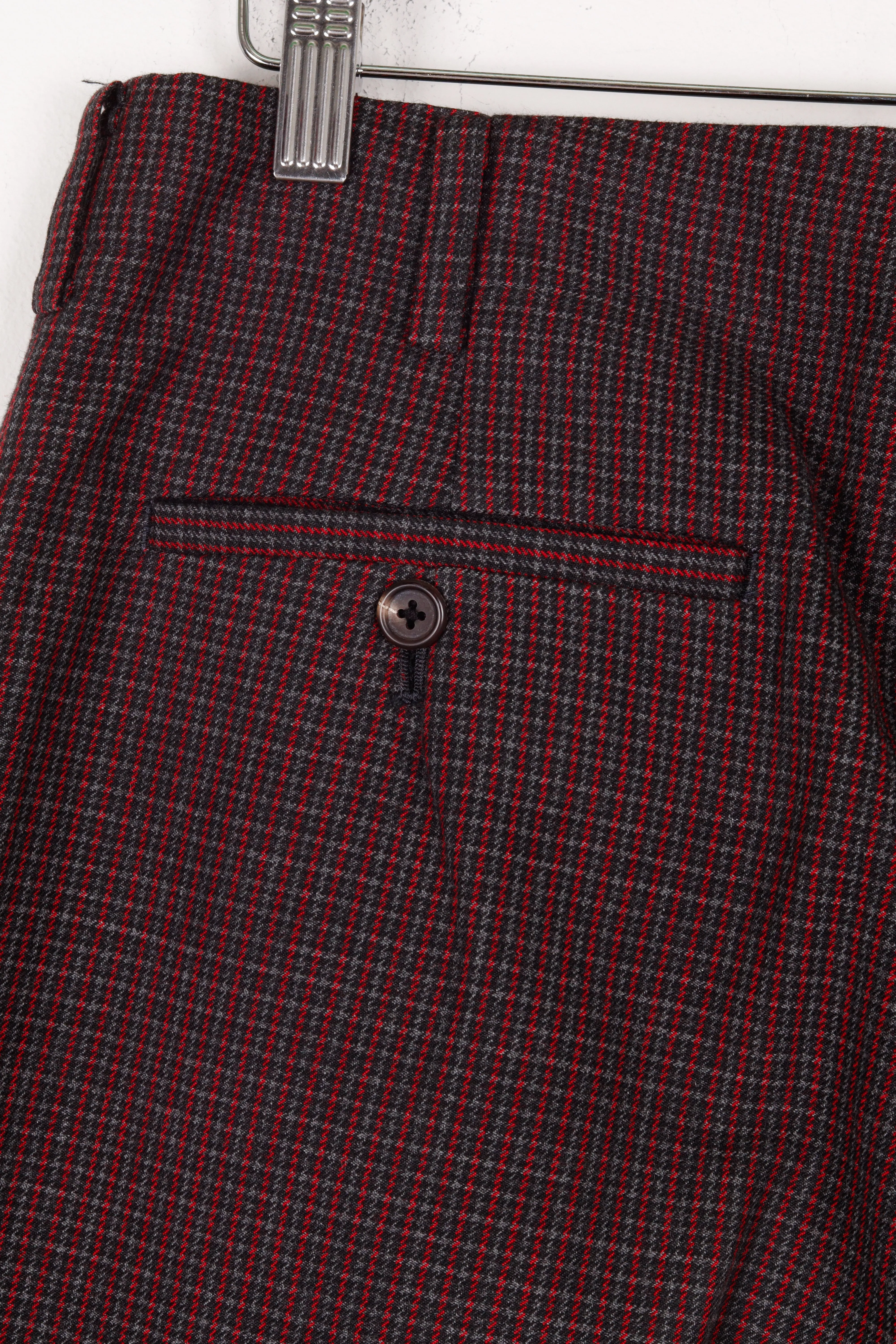 Y's for Men by Yohji Yamamoto FW08 'Pleated Houndstooth' Trousers Red (2008)