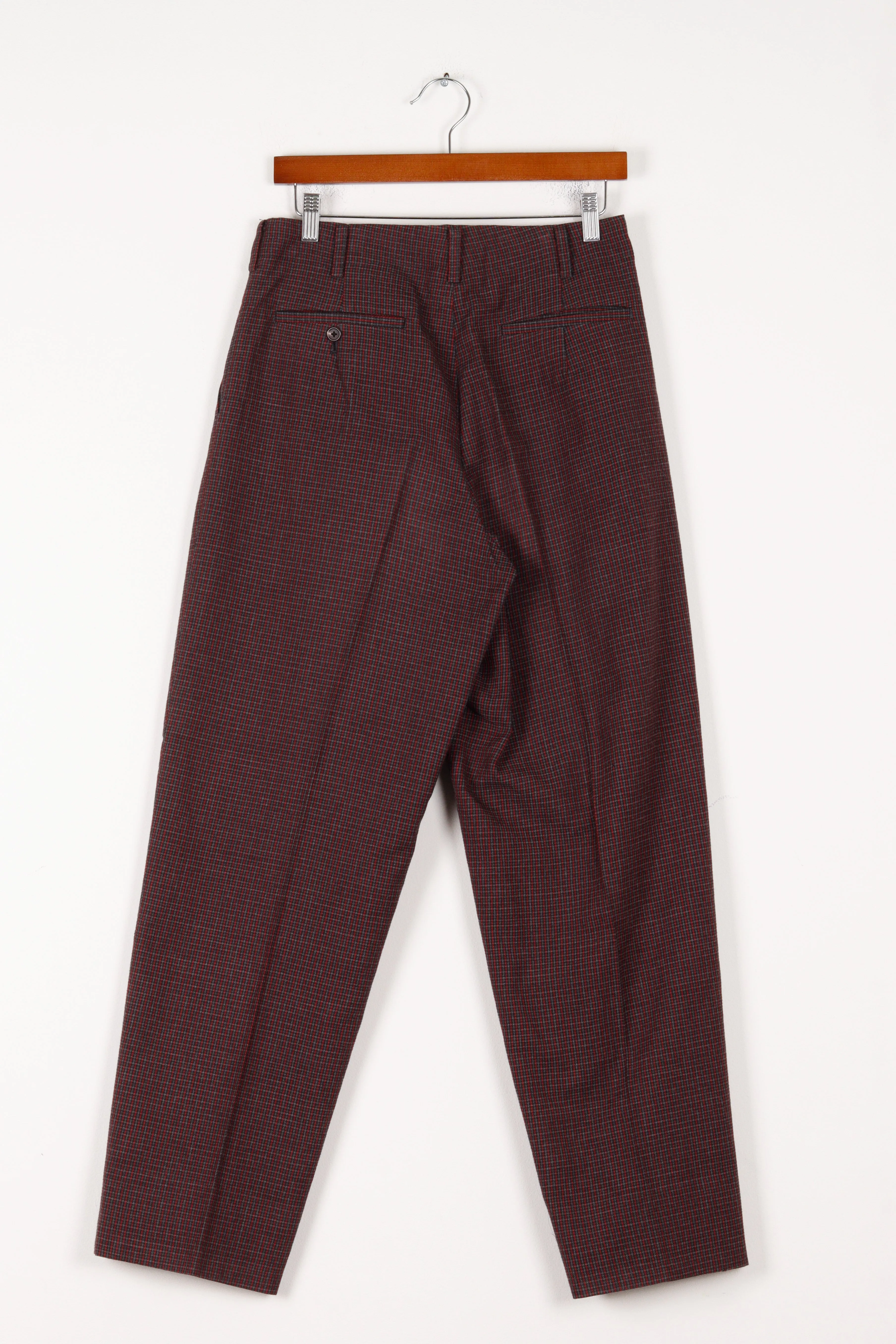 Y's for Men by Yohji Yamamoto FW08 'Pleated Houndstooth' Trousers Red (2008)