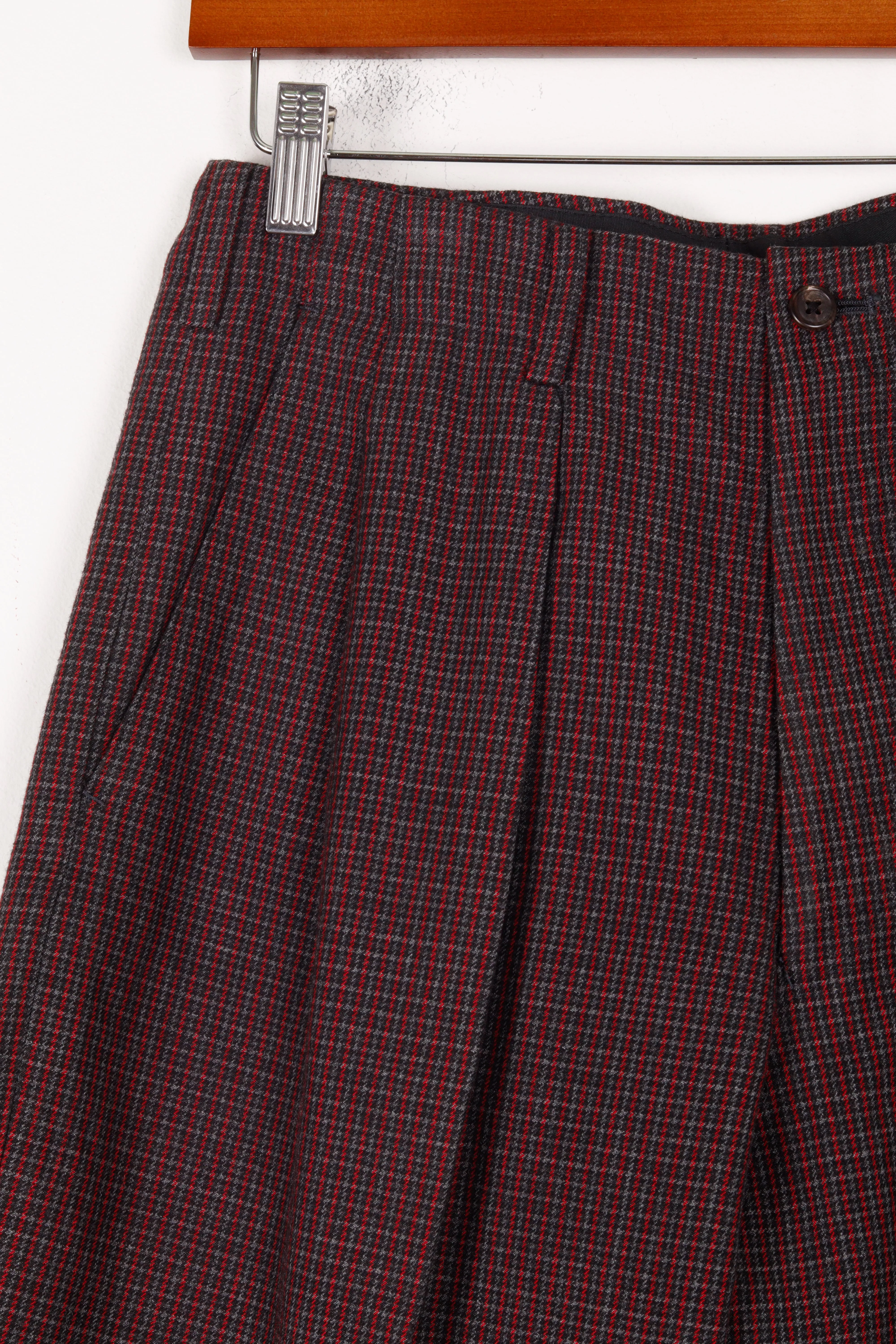 Y's for Men by Yohji Yamamoto FW08 'Pleated Houndstooth' Trousers Red (2008)