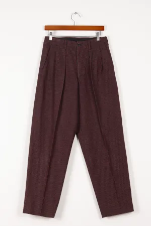 Y's for Men by Yohji Yamamoto FW08 'Pleated Houndstooth' Trousers Red (2008)
